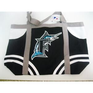 MLB Miami Marlins Style Hand Bag Tote Bag Retro Logo New Florida Black